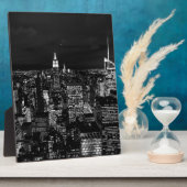 New York City Night Skyline Fotoplatte (Seite)