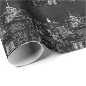 New York City Night Skyline Geschenkpapier (Rolleneckpunkt)