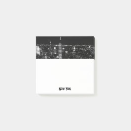 New York City Night Skyline Post-it Klebezettel