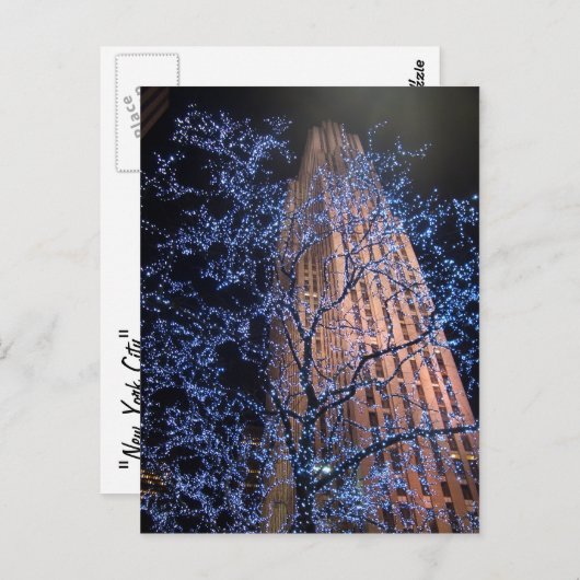 New York City Night Walk CricketDiane Postkarte (Vorne/Hinten)