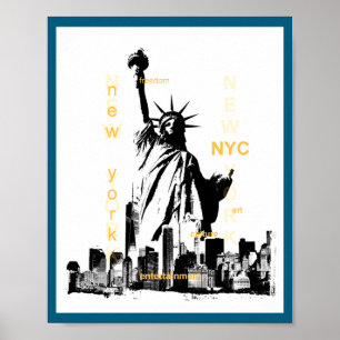 New York City Ny Nyc Freiheitsstatue _1 Poster