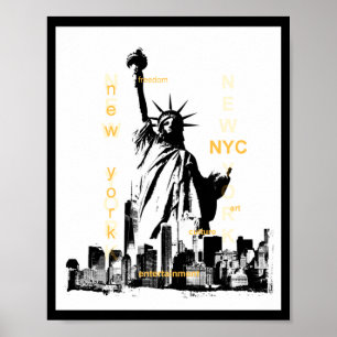 New York City Ny Nyc Freiheitsstatue  Poster