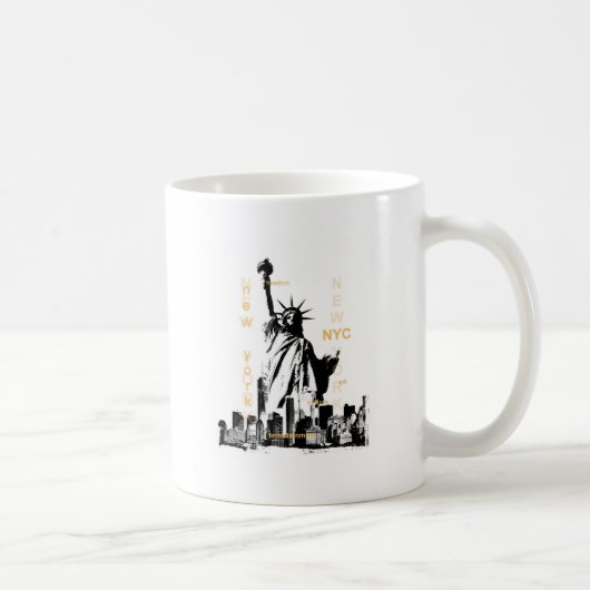 New York City Ny Nyc Statue of Liberty Kaffeetasse (Rechts)