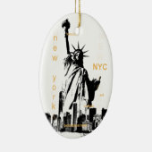 New York City Ny Nyc Statue of Liberty Keramikornament (Rechts)