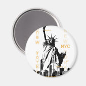 New York City Ny Nyc Statue of Liberty Magnet (Vorderseite/Rückseite)