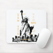New York City Ny Nyc Statue of Liberty Mousepad (Mit Mouse)