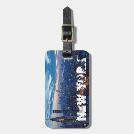 New York City, NY, USA Gepäckanhänger (Vorderseite vertikal)