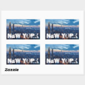 New York City, NY, USA Rechteckiger Aufkleber (Blatt)