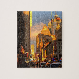 New York City NYC Broadway Theater District Sun Puzzle