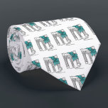 New York City NYC Brooklyn Bridge Hanukkah Holiday Krawatte<br><div class="desc">Tie features an original illustration of New York City's Brooklyn Bridge,  wrapped in a blue bow. Great for anyone who loves NYC!

This design is also available on other products. Don't see what you're looking for? Need help with customization? Contact Rebecca to have something designed just for you.</div>