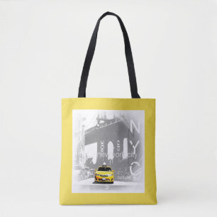 New York City Nyc Brooklyn Yellow Taxi Elegant Tasche