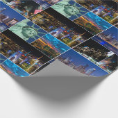 New York City NYC Collage Foto City City Geschenkpapier (Ecke)