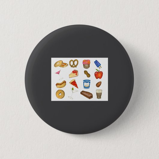New York City Nyc Essen Zza Bagel Steak _1  Button (Vorderseite)