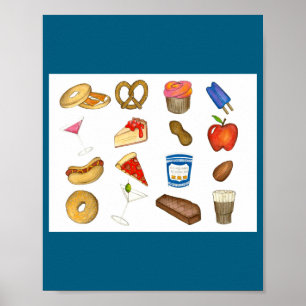 New York City Nyc Essen Zza Bagel Steak _1  Poster