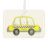 New York City NYC Gelbes Taxi Karokerwagen Autolufterfrischer (Vorderseite)