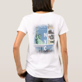 New York City Nyc Manhattan Elegant Modernes Trend T-Shirt (Rückseite)