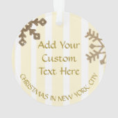 New York City NYC Manhattan Weihnachten Ornament (Rückseite)