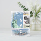 New York City Nyc Moderner Pop Art Ny Template Postkarte (Stehend Vorderseite)