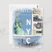 New York City Nyc Moderner Pop Art Ny Template Postkarte (Vorne/Hinten)