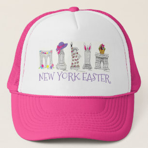 New York City NYC Osterparade Sehenswürdigkeiten Truckerkappe