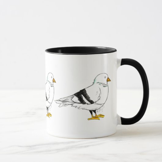 New York City NYC Pigeon Bird Tasse (Rechts)