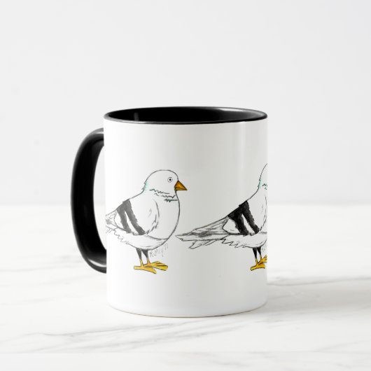 New York City NYC Pigeon Bird Tasse (Vorderseite Links)