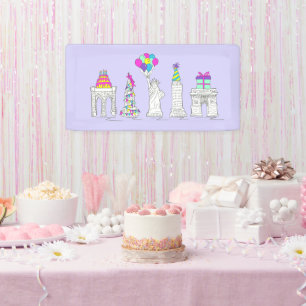 New York City NYC Sehenswürdigkeiten Geburtstagspa Banner