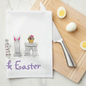 New York City NYC Sehenswürdigkeiten Osterparade Geschirrtuch (Viertel Falte)