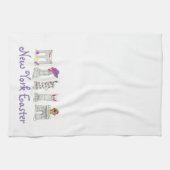 New York City NYC Sehenswürdigkeiten Osterparade Geschirrtuch (Horizontal)