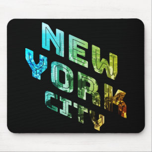 New York City NYC Skyline Downtown Manhattan Metro Mousepad