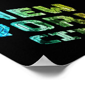 New York City NYC Skyline Downtown Manhattan Metro Poster (Ecke)