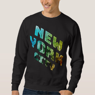 New York City NYC Skyline Downtown Manhattan Metro Sweatshirt