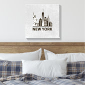 New York City | NYC Skyline Leinwanddruck (Insitu (Schlafzimmer))
