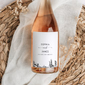 New York City NYC Skyline Weinetikett