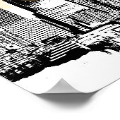 New York City nyc Statue of Liberty Pop Art Poster (Ecke)