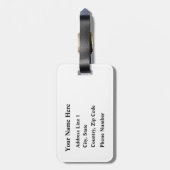 New York City NYC Travel Customizable Name Gepäckanhänger (Rückseite vertikal)