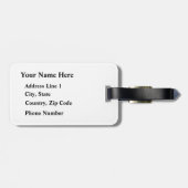 New York City NYC Travel Customizable Name Gepäckanhänger (Rückseite horizontal)