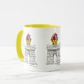 New York City NYC Washington Square Araster Tasse (Vorderseite Links)