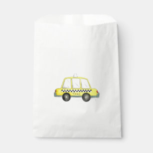New York City NYC Yellow Checkered Taxi Car Car Ca Geschenktütchen