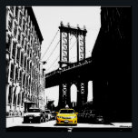 New York City Nyc Yellow Taxi Brooklyn Bridge Poster<br><div class="desc">New York City Nyc Yellow Taxi Brooklyn Bridge Pop</div>