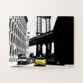 New York City Nyc Yellow Taxi Brooklyn Bridge Puzzle (Horizontal)
