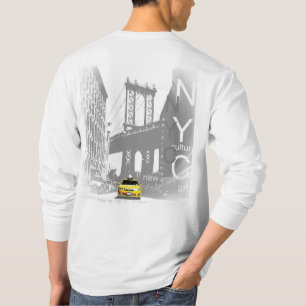 New York City Nyc Yellow Taxi Brooklyn Bridge T-Shirt