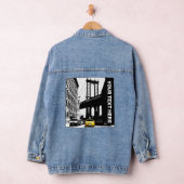 New York City Nyc Yellow Taxi Brooklyn Womens Jeansjacke (Hangar)