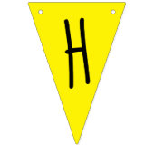 New York City NYC Yellow Taxi Cab Birthday Party Wimpelkette (Zweite Fahne)