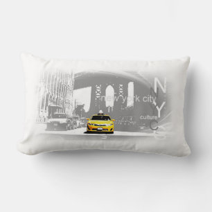 New York City Nyc Yellow Taxi Pop Art Lendenkissen