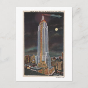 New York City, NYEmpire Staat Bldg in Postkarte