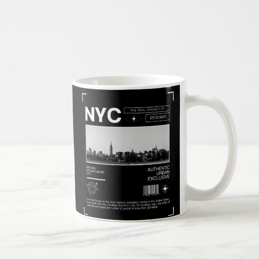 New York City of Dreams, Iconic Skyline Kaffeetasse (Rechts)