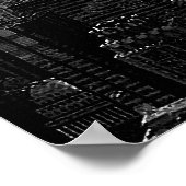 New York City Old Script Poster Print (Ecke)