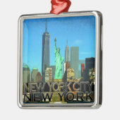 New York City Ornament Aus Metall (Links)