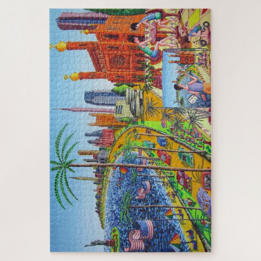 New York City Painting Raphael Perez Puzzle (Vertikal)